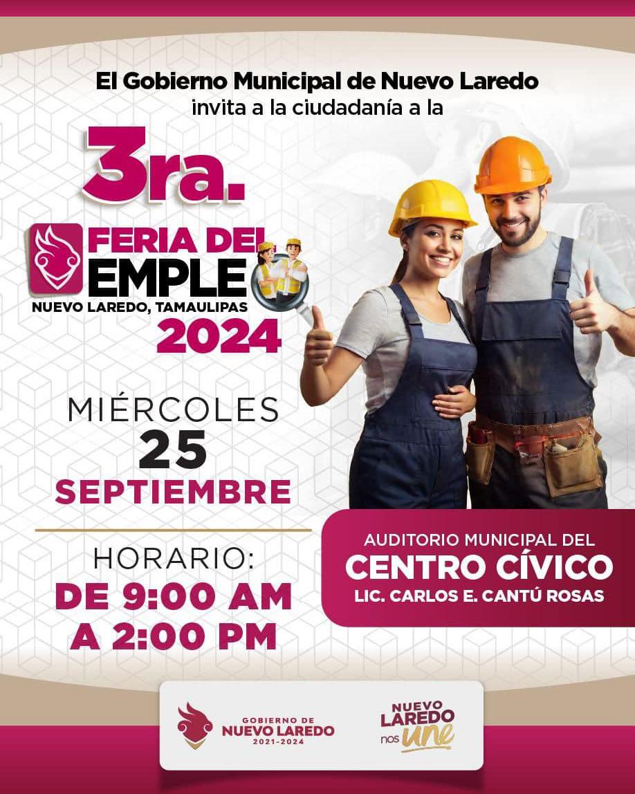 F 3 Invita Gobierno Municipal a tercera Feria del Empleo 2024