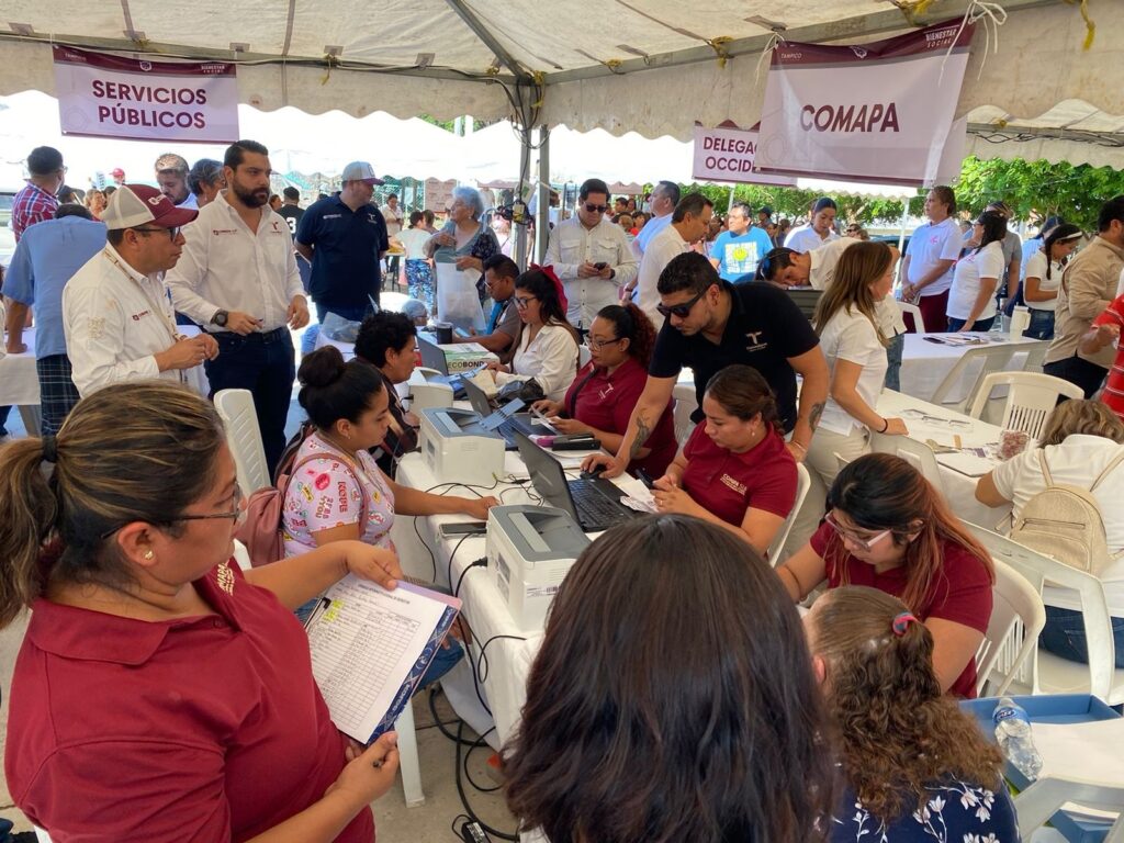 11 oct Z 1 Participa COMAPA SUR en Jornada del Bienestar del municipio de Tampico