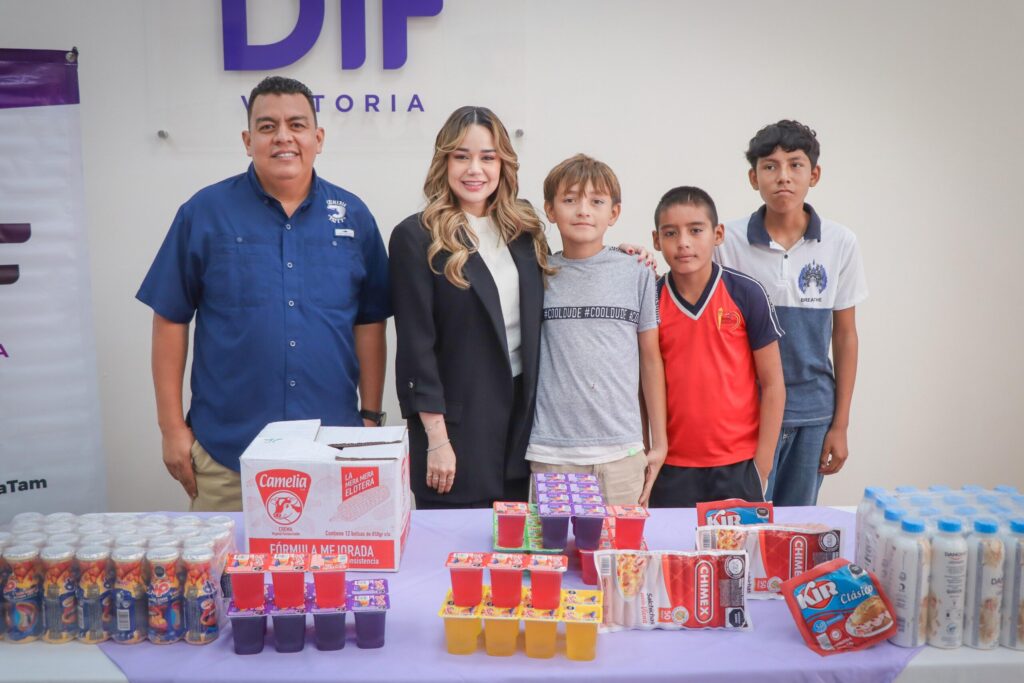 L 1 Donará Cremería Patty alimentos semanales a niñas y niños del DIF Victoria