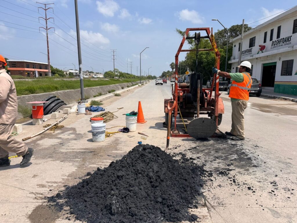 7 jul Z 1 COMAPA SUR mejora red de drenaje en céntrico sector de Tampico