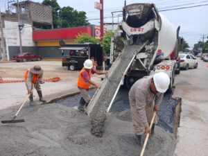 25 ago Z 1 COMAPA SUR acelera reposición de pavimentos tras obras hidrosanitarias