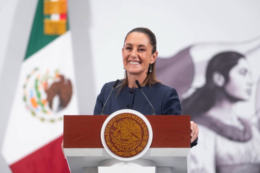 4 ago P 1 Reconoce presidenta trabajo de Américo para construir el Puerto del Norte